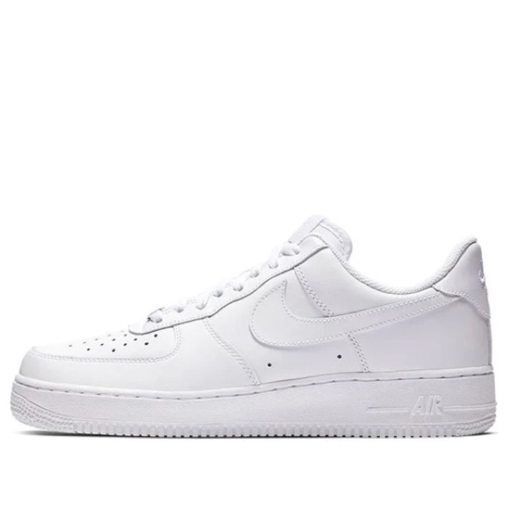 Nike White Air Force 1 Lace Up Sneakers Shoes Mens Size 8.5